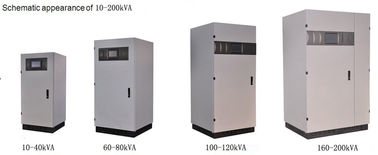 Cor cinzenta 120Vac UPS em linha, 3phase LF em linha UPS 208Vac UPS fase à fase 10-200kVA